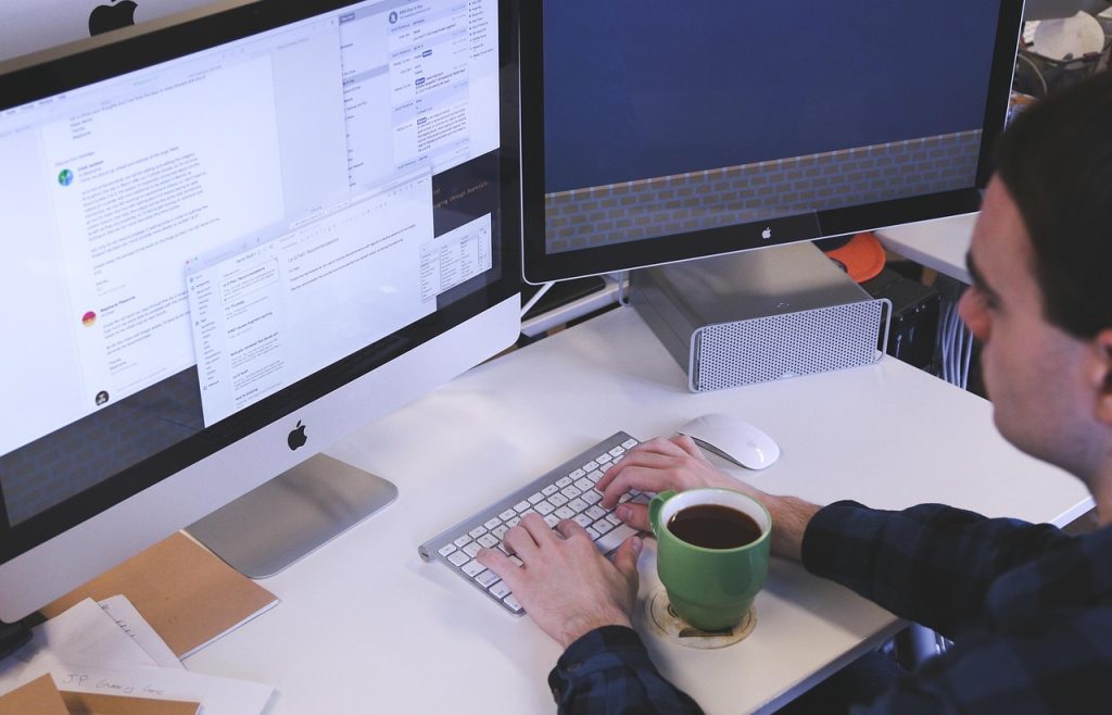 Typing, computer, man — Bullnose Profiles: The Perfect Smooth Edge for Any Interior